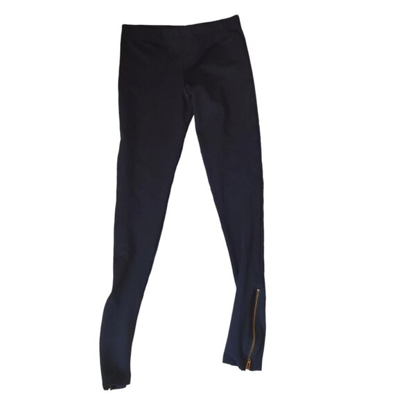 David Lerner Z' Side Zip Legging Ponte Pants Black Sz XS - Picture 2 of 5